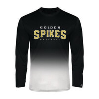 Golden Spikes Dri-fit Long Sleeve Ombre Shirt