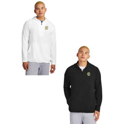 NEW-Golden Spikes 1/2 Long Sleeve Hooded Jacket Thumbnail